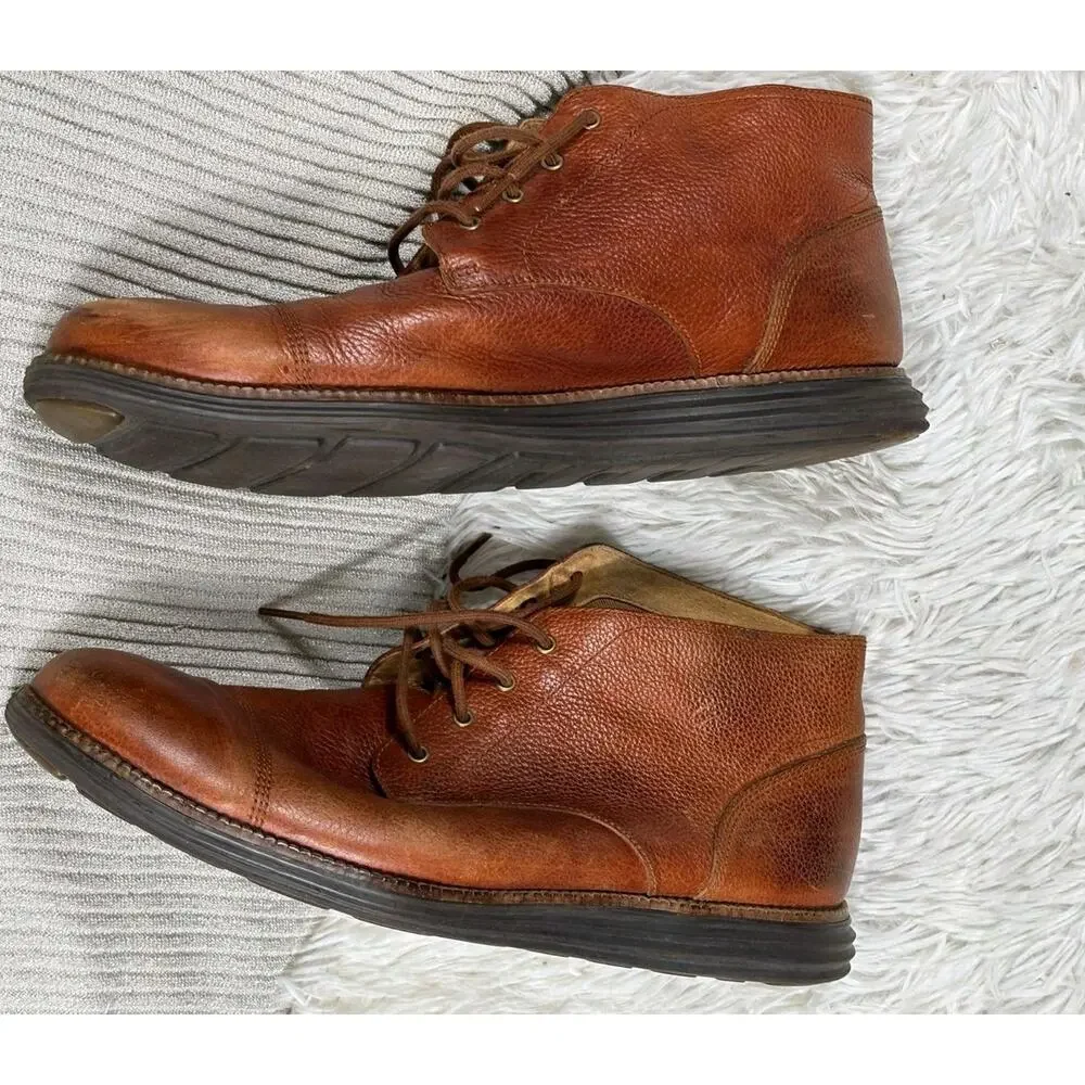 Cole Haan Grand OS C23429 Men's Chukka Oxford Casual Brown Shoes Size 12M